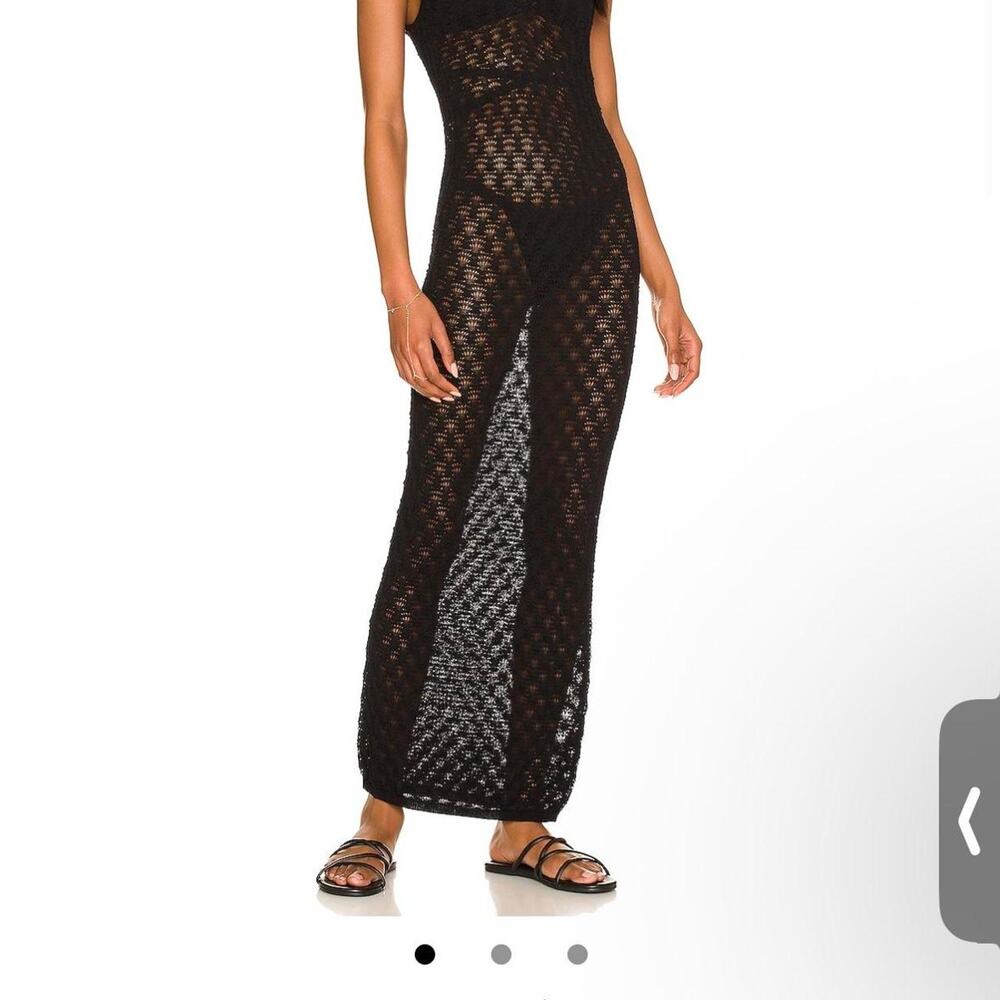Lovers and friends Manu dress in black - midi version